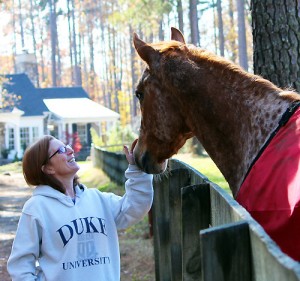 Peggy of Equessence with Dill (photo property of Peggy Norwood Stella, MA)